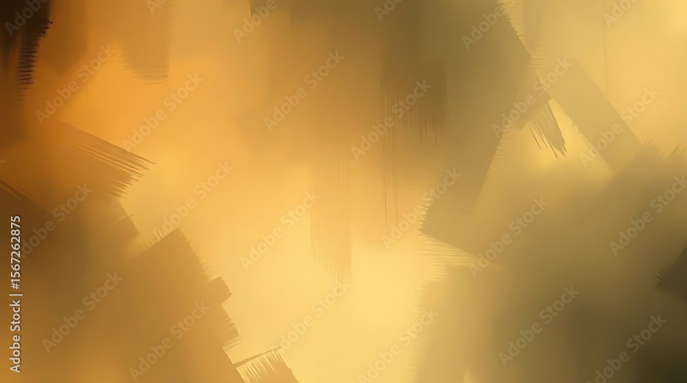 Aufkleber golden brush strokes creating a smooth abstract background design