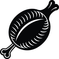 Drumstick Icon Silhouette