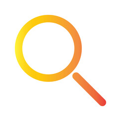 Magnifying glass gradient icon