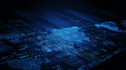 Digital data analysis and data mining digital interface with abstract information, numbers, Technology cyberspace, and big data background - Powered by Adobe