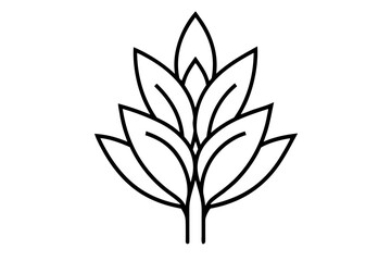 Plant silhouette vector illustration