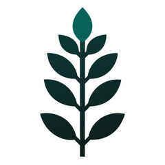 Plant silhouette vector illustration