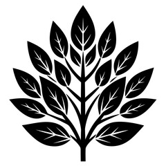 Plant silhouette vector illustration