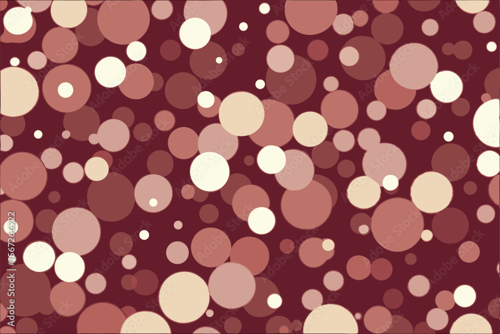 Poster abstract burgundy circle pattern with transparency suitable for various creative projects
