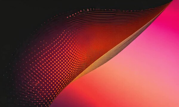 Abstract artwork featuring a dynamic interplay of dark and vibrant red hues. 