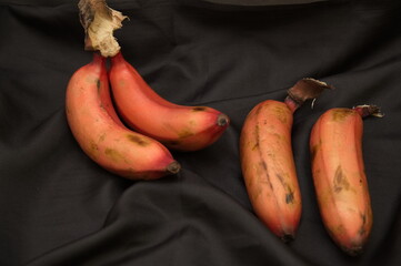 Delicious red purple banana