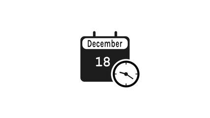 Calendar illustration. Time and date calendar icon. 
