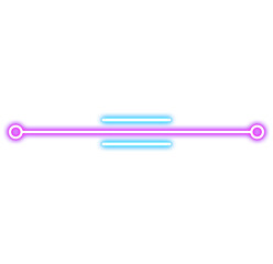 Neon Line Border Decoration