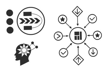 mind-mapping-tools---black-icons-