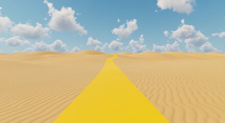 Journey Through the Desert A Yellow Brick Road to Adventure