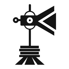 Studio Lights icon silhouette vector illustration