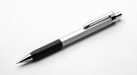 Sleek Modern Mechanical Pencil Black and Silver Design