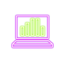 Neon Trading Stock Market Icon