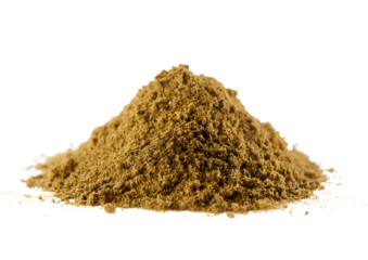 Ground coriander powder on a transparent background. PNG format for culinary and spice enthusiasts.