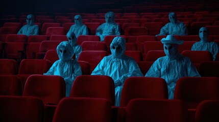 Aliens in a movie theater