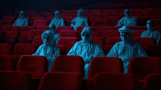 Aliens in a movie theater