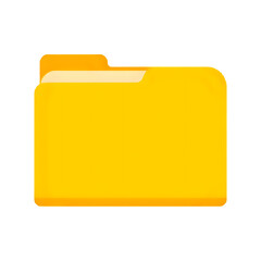 Yellow Open Folder Icon PNG - File & Document Symbol