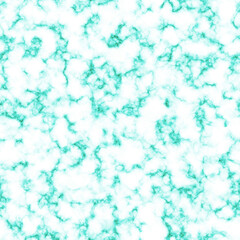Seamless marble texture with vivid green veining on white background