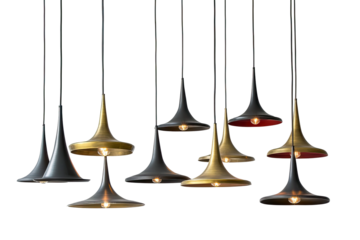 Modern pendant lights, various colors