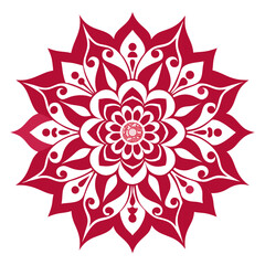 Dreamlike Floral Mandala with Translucent Colors in a Luminous Space