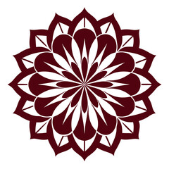 Snowflake Mandala with Icy Blue Hues and Delicate Geometric Precision