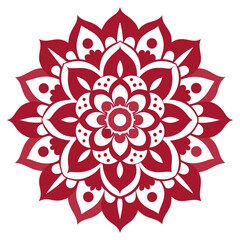 Vintage Mandala with Earth-Toned Fading and Rustic Geometric Charm