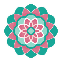 Minimal Gold Mandala with Modern Floral Accents and Clean Lines