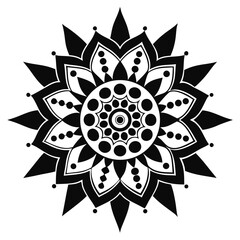 Intricate monochrome mandalas in miniature form, each showcasing distinct symmetry and artistic detail.