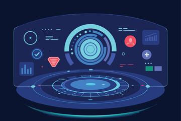 Fototapeta premium vector illustration of an abstract background