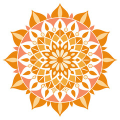 A celestial mandala with translucent icy petals, glowing softly in the vastness of deep space.