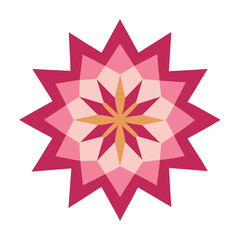 A traditional black and white mandala, densely packed with symmetrical floral and geometric elements.