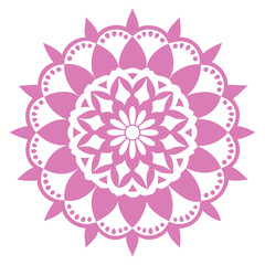 Floral Lace Mandala with Fine Symmetry and Traditional Elegance