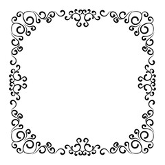 frame with floral ornament
