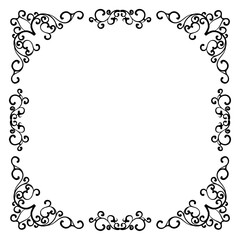 frame with floral ornament