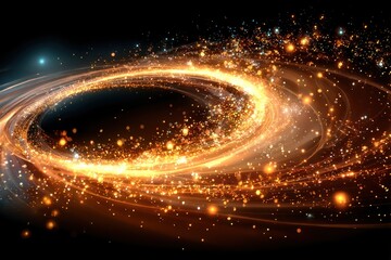 Obraz premium Abstract glowing spiral