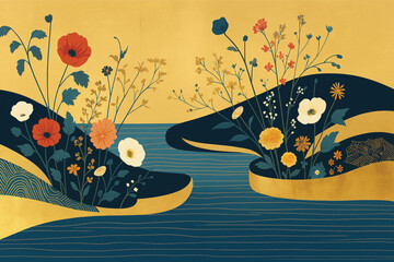"Floral Shoes on Vibrant Yellow Background"
