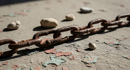 rusty chains