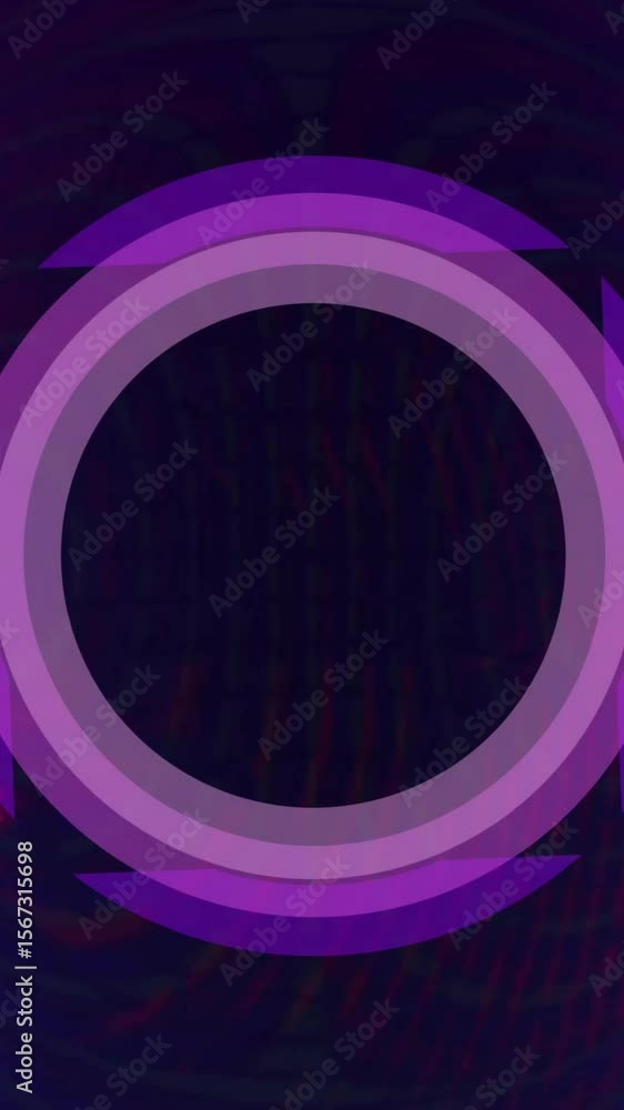 Poster animation of scope scanning over red shapes