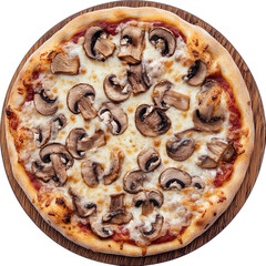 pizza on a white background isolated on transparent background png
