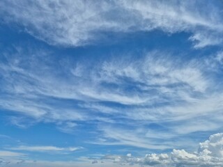 Sky cloud blue nature background summer season day, light beauty horizon spring brigth gradient...