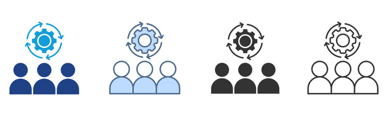 Resources Icon Set Multiple Style Collection