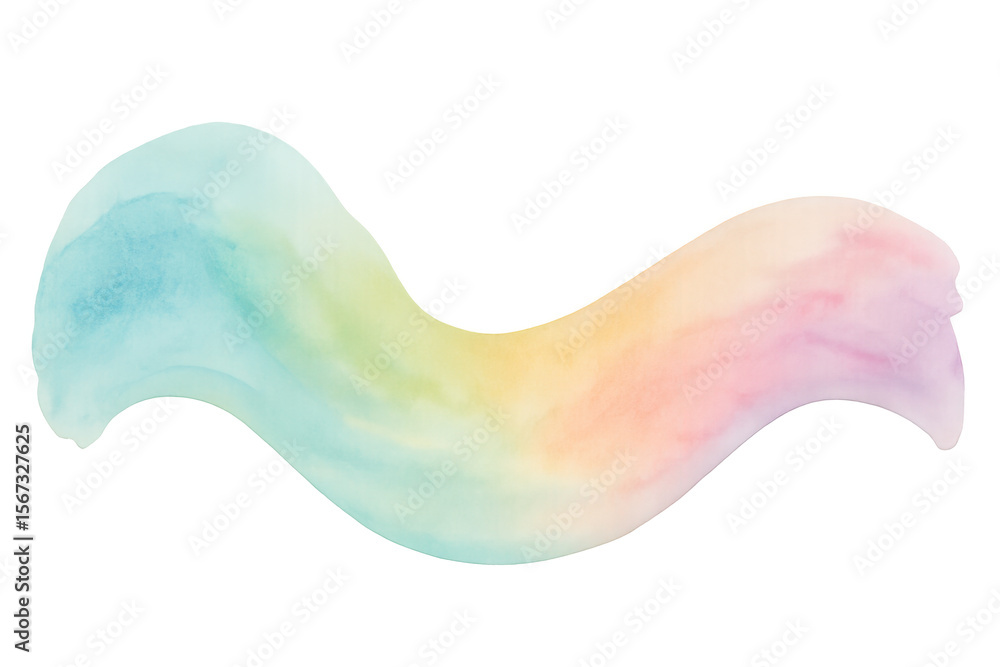 Poster colorful brush stroke creating a vibrant and artistic design element, perfect for adding a touch of 