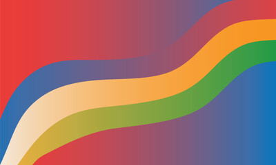 Abstract colorful waves undulating across a gradient background, vibrant and dynamic.