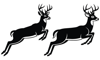 deer silhouette vector