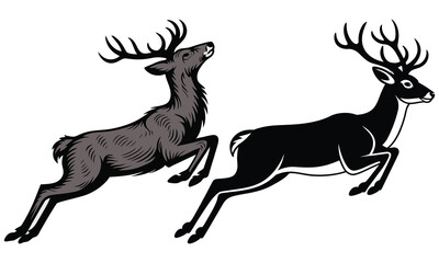 deer silhouette vector