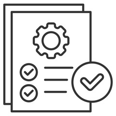 Compliance Outline Icon Element For Design