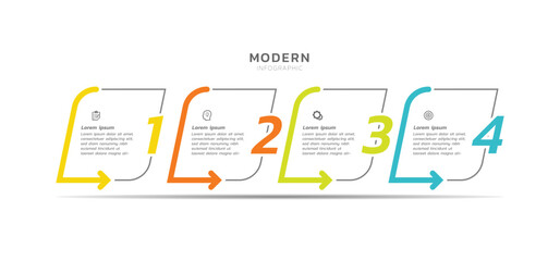 Presentation infographic business template design