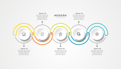 Presentation infographic business template design