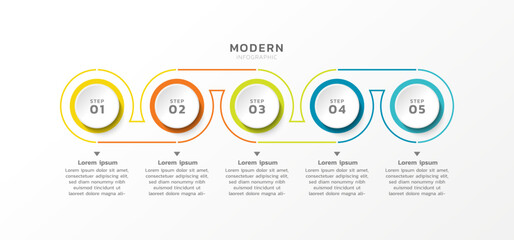 Presentation infographic business template design