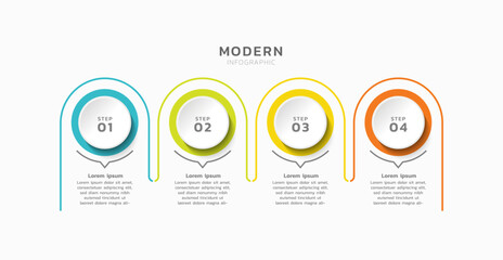 Presentation infographic business template design